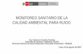 MONITOREO SANITARIO DE LA CALIDAD AMBIENTAL PARA RUIDO