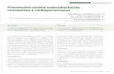Prevención contra enterobacterias resistentes a carba ...
