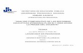 Análisis comparativo de las Reformas Educativas (Primaria ...