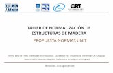 TALLER DE NORMALIZACIÓN DE ESTRUCTURAS DE MADERA