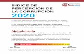 ÍNDICE DE PERCEPCIÓN DE LA CORRUPCIÓN 2020
