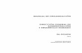 MANUAL DE ORGANIZACIÓN DIRECCIÓN GENERAL DE …