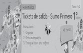 Matemática Tickets de salida Sumo Primero básico