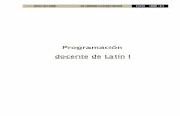 Programación docente de Latín I
