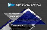 CUESTIONARIO TEST - CUERPO NACIONAL DE POLICÍA