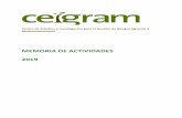 MEMORIA DE ACTIVIDADES 2019 - CEIGRAM