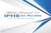 Boletín Semanal #5 IPHE en Acción
