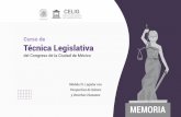 Curso de Técnica Legislativa - genero.congresocdmx.gob.mx