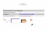 DOCUMENTO DE CONVALIDACIÓN SECTOR 5 “SAN BARTOLOME”