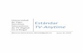 Universidad de Vigo: Servicios Estándar TV Anytime