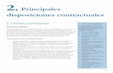 2. Principales disposiciones contractuales