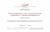 REGLAMENTO DEL SERVICIO DE LIMPIEZA Y MANTENIMIENTO