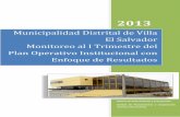 Municipalidad Distrital de Villa El Salvador Monitoreo al ...