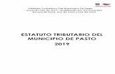ESTATUTO TRIBUTARIO DEL MUNICIPIO DE PASTO 2019