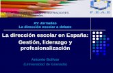 La dirección escolar en España: Gestión, liderazgo y ...