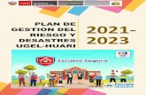 PLAN DE 2021- GESTION DEL RIESGO Y 2023 DESASTRES