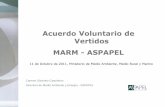 Acuerdo Voluntario de Vertidos MARM - ASPAPEL