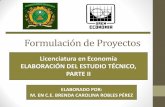 Licenciatura en Economía ELABORACIÓN DEL ESTUDIO TÉCNICO ...