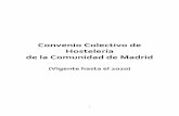 Convenio Colectivo de Hostelería de la Comunidad de Madrid