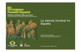 La ciencia fo estal en La ciencia forestal en España