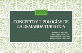 CONCEPTO Y TIPOLOGÍAS DE LA DEMANDA TURÍSTICA