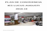 PLAN DE CONVIVENCIA IES LUCUS AUGUSTI 2018-19