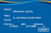 CURSO: PERSONAL SOCIAL TEMA: EL SISTEMA PLANETARIO SOLAR ...