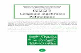 Lenguaje algebraico Polinomios - Apuntes MareaVerde