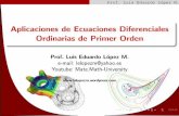 Aplicaciones de Ecuaciones Diferenciales Ordinarias de ...