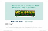 Televisor a color LED Manual de usuario