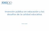 Inversión pública en educación
