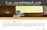 La oralidad en materia familiar - UNAM