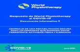 Respuesta de World Physiotherapy al COVID-19