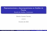 Representaciones y descomposiciones en AnÆlisis de Fourier