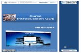 Curso Introducción a GDE - Programa