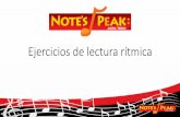 Ejercicios de lectura rítmica - notes-peak.com