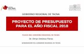 PROYECTO DE PRESUPUESTO PARA EL AÑO FISCAL 2018