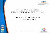 MANUAL DE PROCEDIMIENTOS DIRECCIÓN DE TURISMO
