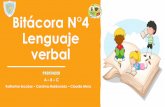 Bitácora N°4 Lenguaje verbal - escuelablascanas.cl
