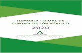MEMORI NU L DE CONTR T CIÓN PÚBLIC 2020