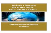 Biología y Geología IES ALBA LONGA ESO - BACHILLERATO