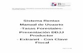 Sistema Rentax Manual de Usuario -Tasas Forestales ...