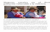 Mujeres rurales en el Perú: población vulnerable a la ...
