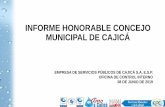 INFORME HONORABLE CONCEJO MUNICIPAL DE CAJICÁ