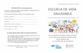 diptico escuela de vida saludable - Alicante