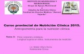 Curso provincial de Nutrición Clínica 2015.