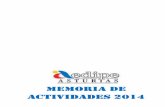 MEMORIA DE ACTIVIDADES 2014 - Aedipe Asturias