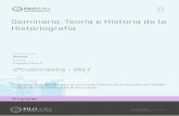 Seminario: Teoría e Historia de la Historiografía