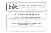 No. 2006 ARMENIA 21 DE ABRIL DE 2017 PAG 1 CONTENIDO