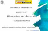 Máster en Arte: Idea y Producción